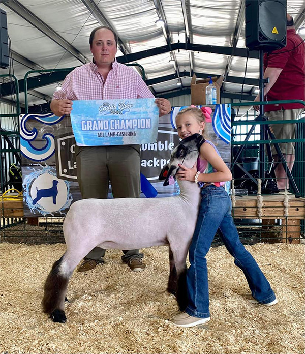 pinoak-topgun-crangle-caddoclassic Reserve Overall Market Lamb 2022 Caddo River Rumble