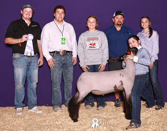 5th Overall Market Lamb & Reserve Champion Natural 2023 Arkansas State Fair 5th Overall Market Lamb & Reserve Champion Natural<br />
2023 Arkansas State Fair