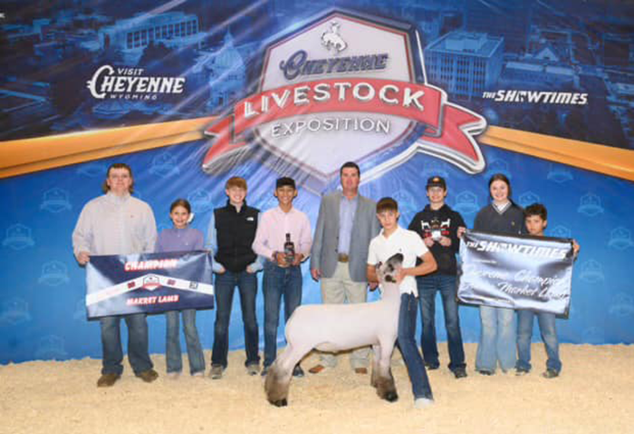 Champion Market Lamb 2023 Cheyenne Livestock Expo Champion Market Lamb<br />
2023 Cheyenne Livestock Expo