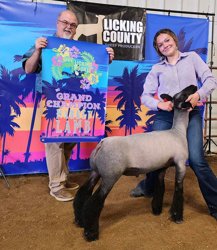 Champion Market Lamb 2023 Licking Co. Lamb Luau Champion Market Lamb<br />
2023 Licking Co. Lamb Luau