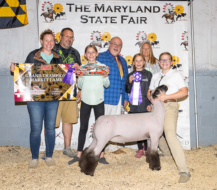 Grand Champion Market Lamb 2023 Maryland State Fair Grand Champion Market Lamb<br />
2023 Maryland State Fair